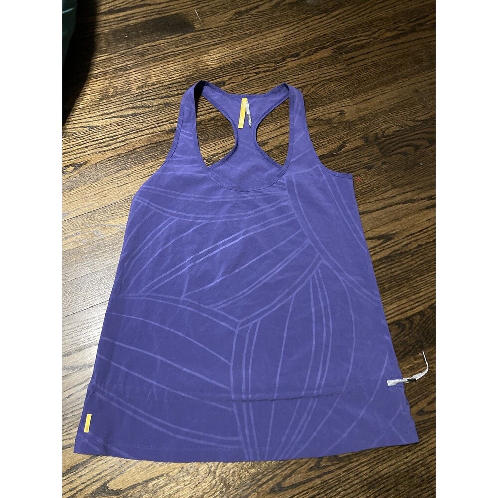 LOLE Womens Small tank top racerback Purple cinch waist Lightweight athletic